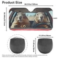 thumbnail image 6 of Binienty Funny Groundhog Car Visors Sun Shade for Car Windshield Car Interior Accessories Sun Protection UV-Blocking Easy Fold Heat Reflector-Keep Your Vehicle Cool, 6 of 8
