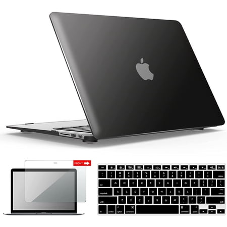 IBENZER Old Version (2010-2017 Release) MacBook Air 13 Inch Case (Models: A1466 / A1369)  Plastic Hard Shell Case with Keyboard Cover & Screen Protector for Apple Mac Air 13  Black  W-A13-BK+2 price history on PriceWatchPro