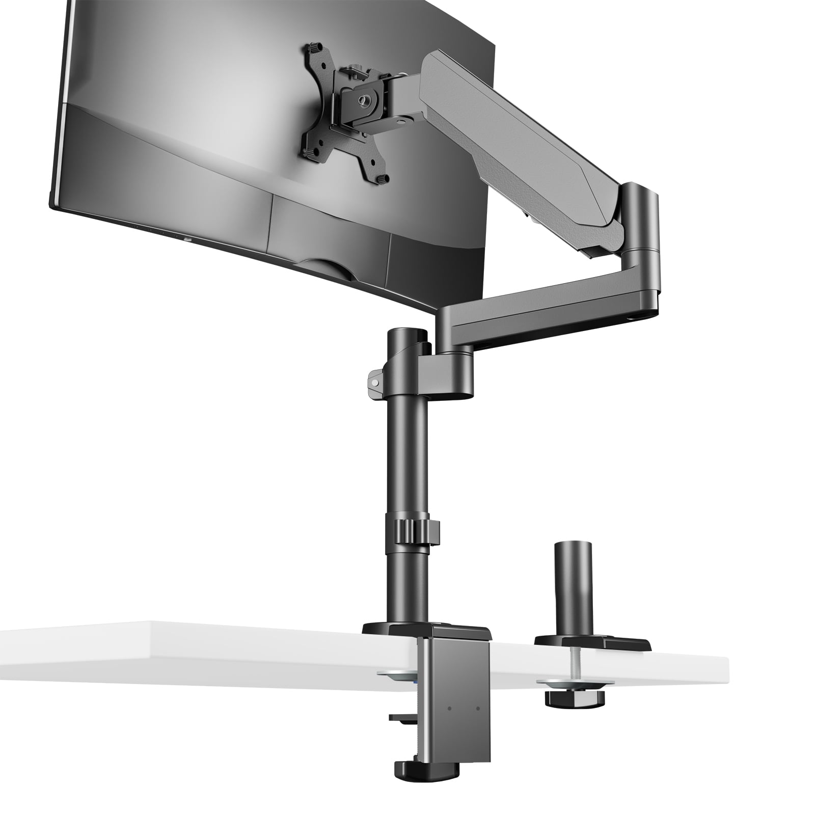 WALI Premium Single LCD Monitor Desk Mount, Fully Adjustable Gas Spring