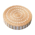 thumbnail image 1 of Cojín de meditación de paja, cojín de suelo de tatami, cojín de asiento hecho a mano, cojín de suelo de estilo japonés para sala de estar interior de 45cm, 1 of 8