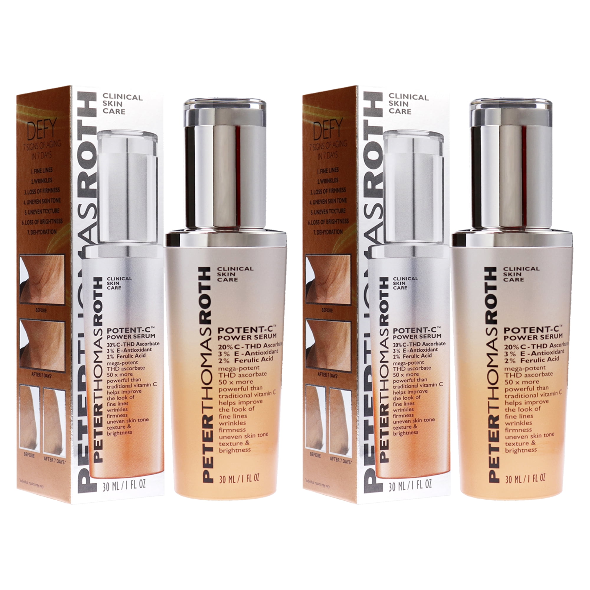 Peter Thomas Roth Potent-C Power Serum - Pack of 2 - 1 oz Serum