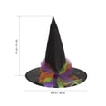 thumbnail image 2 of Halloween Witch Hat Fashion Cosplay Decoración de accesorios de disfraces de Halloween, 2 of 7