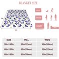 thumbnail image 6 of Butterflies Throw Blanket Lightweight Warm Flannel Fleece Blankets Cozy Soft Air Conditioning Blanket Gift for Women Men Girls Boys 50"x40", 6 of 6