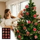 thumbnail image 1 of Set de adornos navideños inquebrantables de 12 piezas | Decoraciones de árbol navideño de plástico multiestilo – azul, dorado, rojo, verde menta, rosa | Ligero, fácil de colgar para casa, fiesta o, 1 of 8