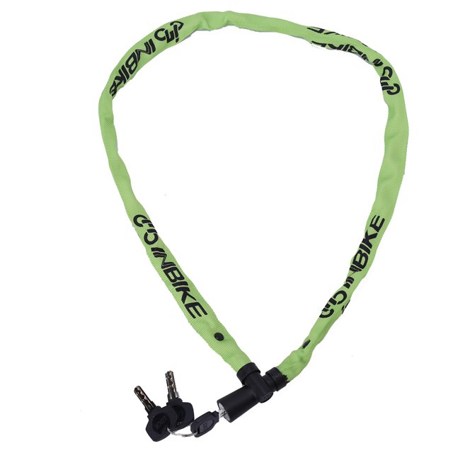 Nuevos candados de cadena de bicicleta capaces Mini candado antirrobo de seguridad para bicicletas (verde)