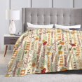 thumbnail image 4 of Thanksgiving Pumpkin Throw Blanket, Cute Autumn Leaf Blanket for Adults, Soft Comfortable Pumpkins Fleece Carpet Blanket for Sofa Bed Couch, 4 of 6