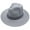 Grey, variant on Western Denim Curved Top Hat Woolen Big Brimmed Hat Autumn And Winter Style British Jazz Hat