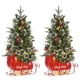 thumbnail image 1 of 492|illuminated christmas tree set: 3ft artificial sleigh base, battery-operated, 78 LED lights, 8 modes, 1 of 8