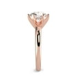 thumbnail image 3 of 2 Carat Round Brilliant Moissanite Solitaire Engagement Ring in 14k Rose Gold (G-H, VS, cttw) 6-Prong Size 11 by Beverly Hills Jewelers, 3 of 5