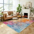 thumbnail image 3 of Moynesa 5'x7' Area Rug for Living Room Modern Abstract Soft Washable Rug Large Indoor Low Pile Accent Rug Stain Resistance Soft Carpet for Office Couch Entrance Kitchen,Galaxy, 3 of 7