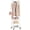 White, variant on Narrow Hall Tree for Small Space, Small Coat Rack with Shoe Shelves, Tall Free Standing Metal Garment Rack on Wheels and Hanging Hooks for Entryway, Mud Room, Laundry Room – Black