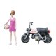 thumbnail image 3 of Figura de Niña a Escala 1/64, Modelo de Motocicleta para Escena en Miniatura, Adorno de Diorama, 3 of 9