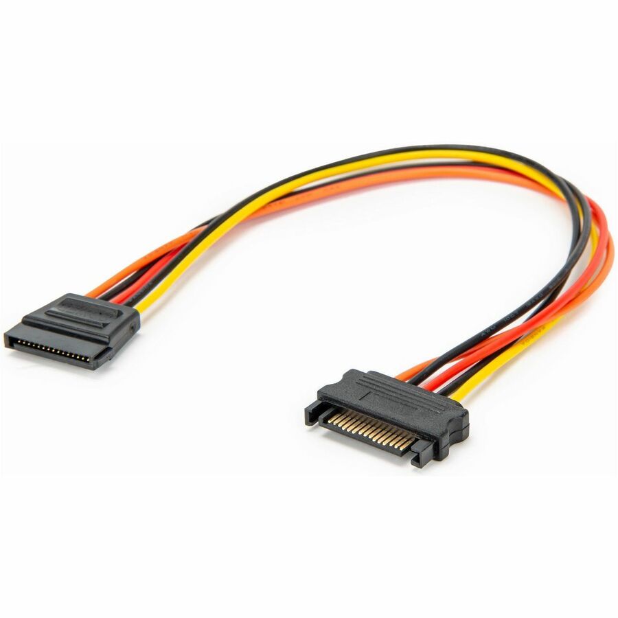 Rocstor Y10C866RD 12in SATA Power Extension Cable 15 Pin