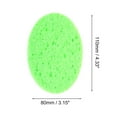 thumbnail image 3 of Unique Bargains 1 Pc Reusable Facial Sponges Oval for Removing Dirt 4.33"x3.15"x0.31" Green, 3 of 6