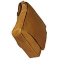 thumbnail image 4 of Le Donne Leather Vertical Flap Over Shoulder Bag H-149R, 4 of 5