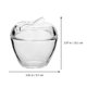 thumbnail image 3 of ColoMX 1 PC Tank de alimentos transparentes Cereales de contenedor de almacenamiento de vidrio con tapa, 3 of 8
