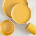 thumbnail image 4 of Gap Home Color Matte 16-Piece Round Yellow Stoneware Dinnerware Set, 4 of 8