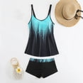 thumbnail image 4 of Qingpeng Printed Tankini Swimsuits for Women Tummy Control Tankini Swimwear Tank Top with Boyshorts Two Piece Bathing Suits, 4 of 5