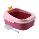 thumbnail image 1 of HINAG Arenero para Gato con Pala Incluida Bandeja Sanitaria de Plástico Resistente y Antiderrames Fácil Limpieza Tamaño 43x35x19 cm ROSA, 1 of 4