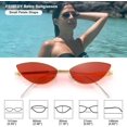 thumbnail image 5 of FEISEDY Fashion Designer Sunglasses Retro Small Petals Shape Arc Temple Design B2298, 5 of 14