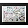 thumbnail image 2 of Ortelius 14x11 Black Modern Framed Museum Art Print Titled - Ancient Britain United Kingdom - Ortelius 1595, 2 of 5