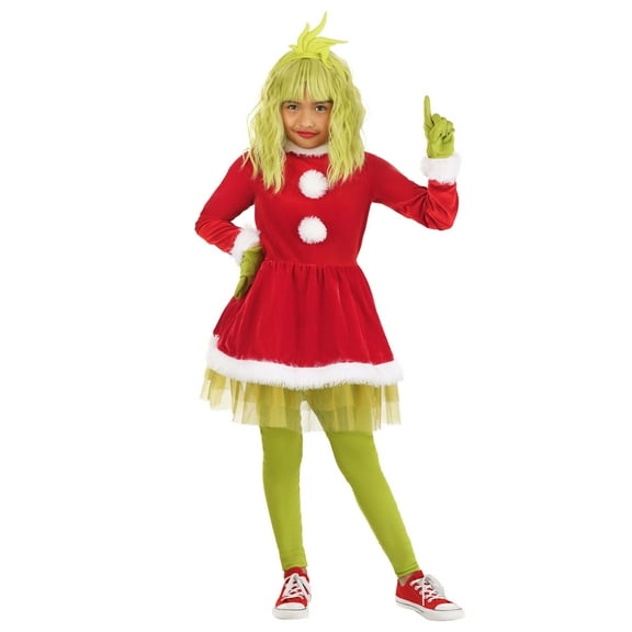 Girl's Dr. Seuss The Grinch Costume Dress