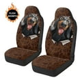 thumbnail image 3 of Uorisanigo Car Seat Covers, Front Seats Cover 2PCS, Premium Dachshund Dog Paw Print Automotive Bucket Seat Covers Accessories Fit for Most SUV Trucks Seats Protection, 3 of 7
