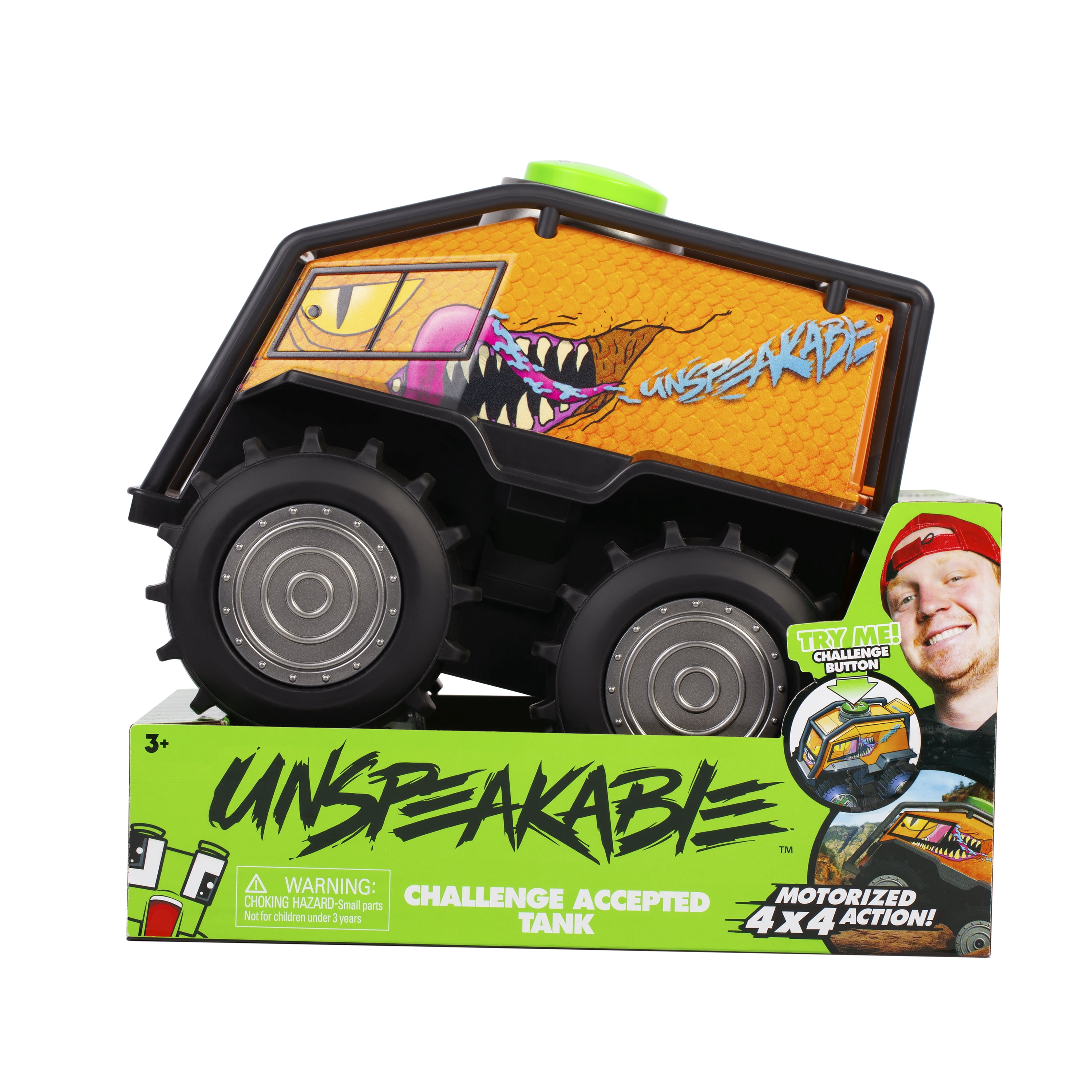 Unspeakable Challenge Accepted 8 inch Super Action Tank Vehicle Official Merch