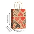 thumbnail image 3 of 12PCS Valentine’s Day Heart Kraft Gift Bags Handcrafted Party And Decoration Packaging for Couples, 3 of 4