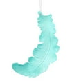 thumbnail image 4 of 6ct Matte Kiwi Green Feather Shatterproof Christmas Ornaments 6", 4 of 6