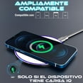 thumbnail image 3 of Cargador Inalámbrico de escritorio IQ 15W Carga Rápida Inalámbrico con LED, 3 of 7