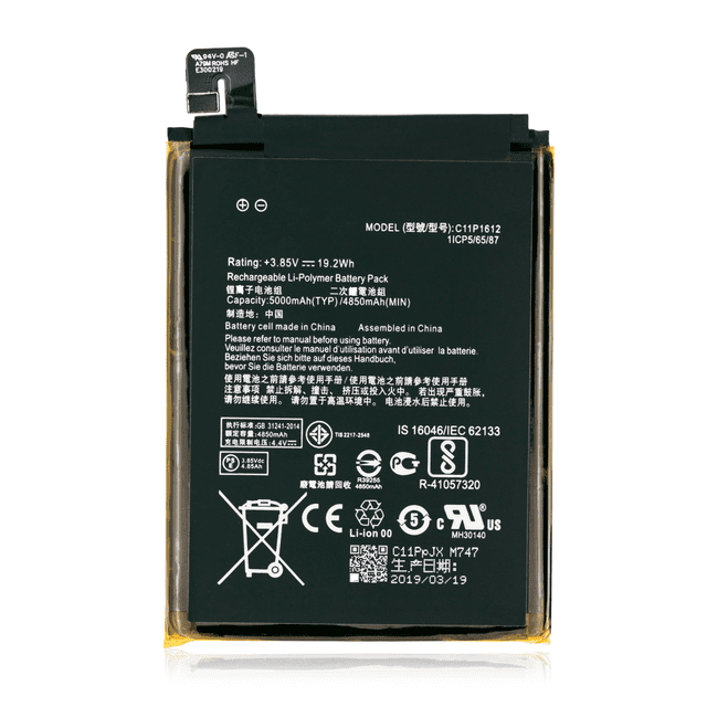 Replacement Battery Compatible For Asus ZenFone 3 Zoom (ZE553KL / 2017) / ZenFone 4 Max Pro / ZenFone 4 Max Plus (ZC554KL / 2017) (C11P1612)