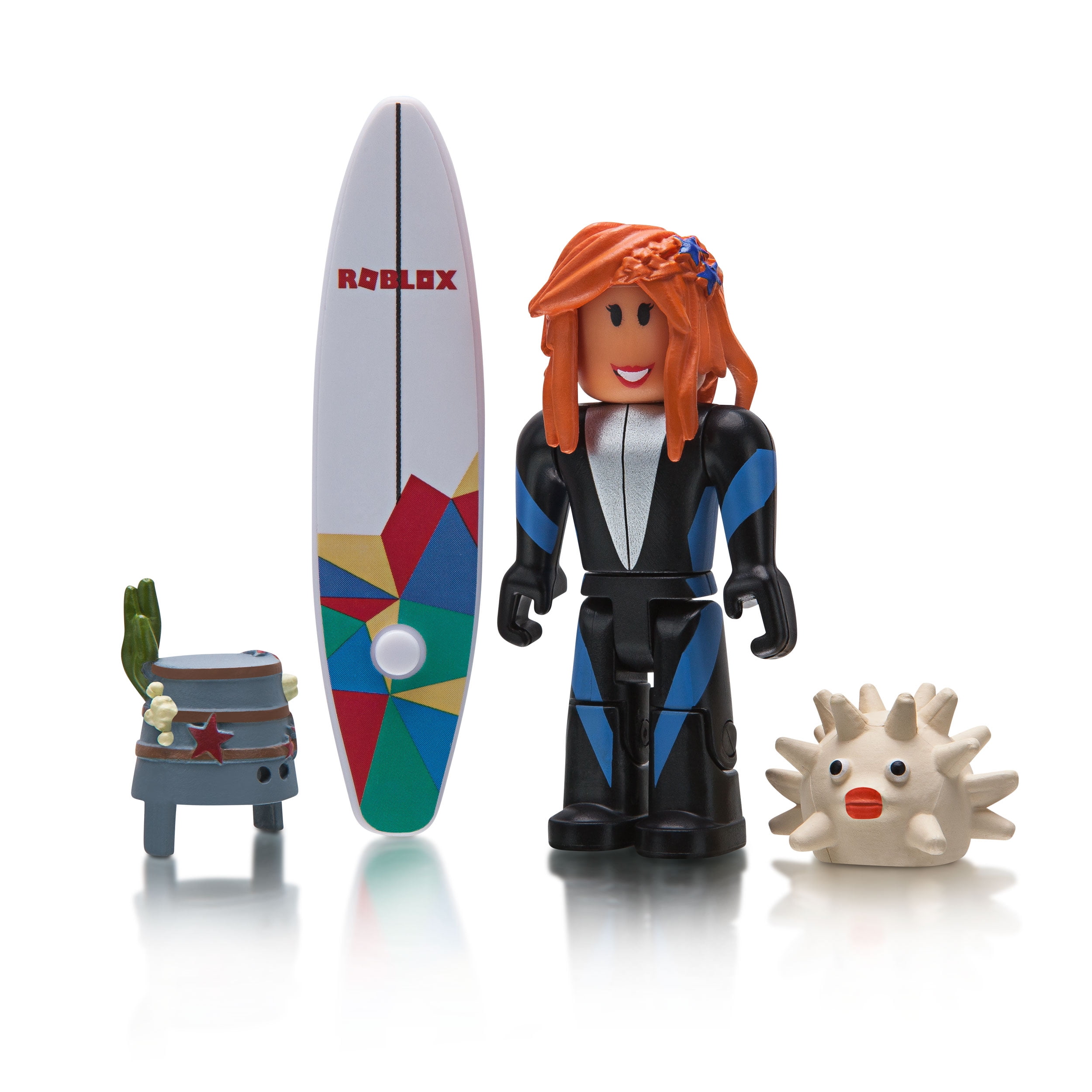 Roblox Celebrity Collection Sharkbite Surfer Figure Pack Includes Exclusive Virtual Item Walmart Com Walmart Com - roblox family shark bite