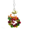 thumbnail image 2 of Christmas Bird Toy Training Bell Wreath Rope Parrot Chew Toy Bird Hanging Toy, 2 of 6