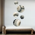 thumbnail image 3 of Designart "White Fractal Universe III" Modern Geometric Metal Wall Art Set of 5 Piece, 3 of 5