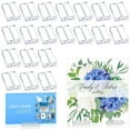 thumbnail image 1 of 25Pcs Acrylic Stands Place Card Holders Table Number Stands Desktop Clear Card Display Stand Transparent Acrylic Sign Holders for Wedding Photos Office Menu Meeting, 1 of 11