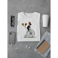 thumbnail image 3 of Boston Terrier On Penny Farthing T-Shirt Men -Fab Funky Designs, Male Medium, 3 of 4