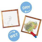 Tiger Tribe: Magic Water Painting World - Dinosaurs - 4 Reusable Cards, Scene Reveal, Mess-Free Water Coloring, Seek & Find Activities, Kids Ages 1+