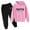Pink, variant on Trapstar Kids Hoodies Sets Long Sleeve Graphic Sweatshirts for Boys Girls Loose Trapstar Street Pullover Sweatshirts+Sweatpants Kids Set of 2 Classic Sweatshirts Sets(Black, 160)