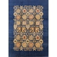 thumbnail image 1 of Ahgly Company Indoor Rectangle Mid-Century Modern Brown Oriental Area Rugs, 6' x 9', 1 of 6