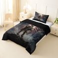 thumbnail image 2 of Manfei Vintage American Flag Wings Twin Comforter Sets,Patriotic Soldier Bedding Set,Navy,Black Reversible,2 Pieces,1 Comforter and 1 Pillowcase, 2 of 7