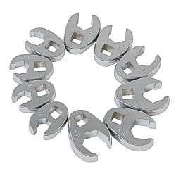 - 10PC METRIC FLARE CROWFOOT WRENCH SET 10MM-19MM