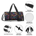thumbnail image 4 of Balery Colorful Excavator Bolsa de Gimnasio para Mujeres y Hombres, Bolsa de Viaje Impermeable, Bolsa de Fin de Semana con Compartimento para Zapatos y Bolsillo Húmedo, 4 of 6