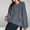 Dark Gray Womens Sweatshirts/Hoodies, variant on BSDJILFG Cotton Quilted Sweatshirts for Women Lightweight Loose Fit Solid Color Cozy Pullover Tunic Blouse