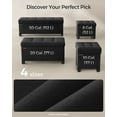thumbnail image 2 of SONGMICS Storage Ottoman, Folding Storage Bench, Ottoman with Storage, Storage Ottoman Bench Black, 2 of 6