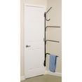 thumbnail image 6 of Household Essentials Hinge-It Clutterbuster Steel Valet Family Towel Bar, Black, 6 of 6
