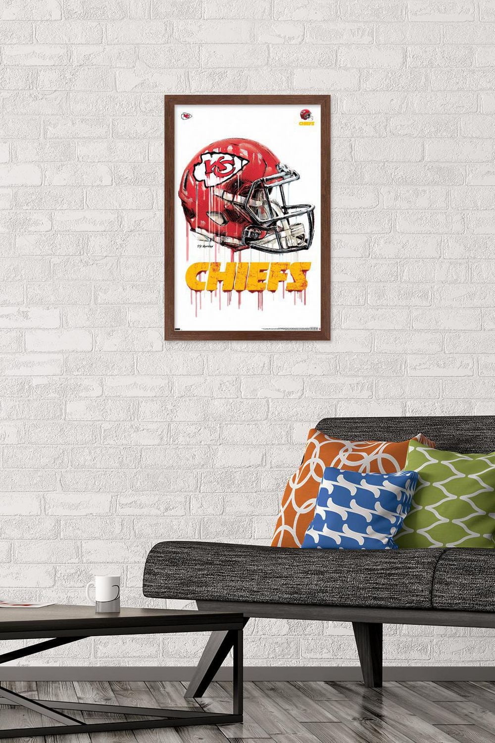 NFL Kansas City Chiefs - Drip Helmet 20 Wall Poster