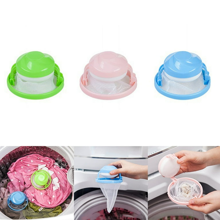 2pcs Laundry Lint Filter Bag, Reusable Hair Catcher For Washing Machine