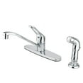 thumbnail image 6 of Kingston Brass GKB561SN Water Saving Wyndham Centerset Kitchen Faucet with Single Loop Handles, Satin Nickel, 6 of 6
