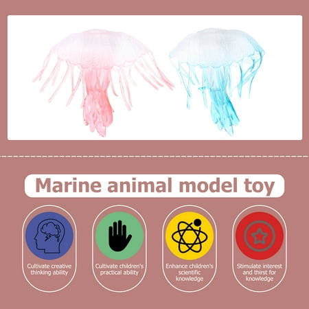 

1 Set Simulated Static Marine Animal Model Jellyfish Shellfish Ornaments